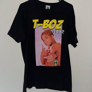 Vintage TLC T-Boz 92’ Cross Colours Black Tee Shirt